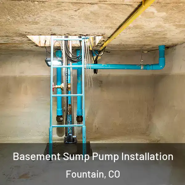  Basement Sump Pump Installation Fountain, CO