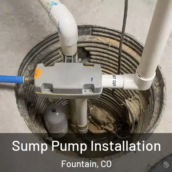  Sump Pump Installation Fountain, CO